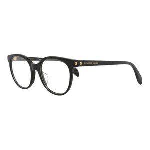 Alexander McQueen Womens Round/Oval Black Black Transparent Fashion Designer